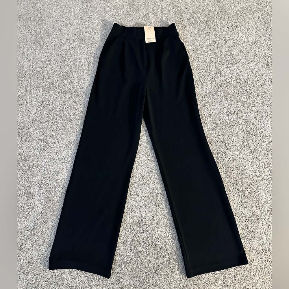 Elegant Black Wide Leg Pants